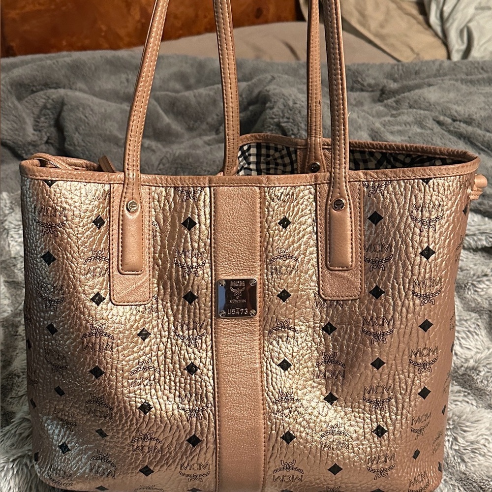 MCM Gold Tote Bag